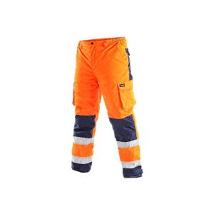Spodnie CARDIFF męskie ostrzegawcze zimowe - pomarańczowy