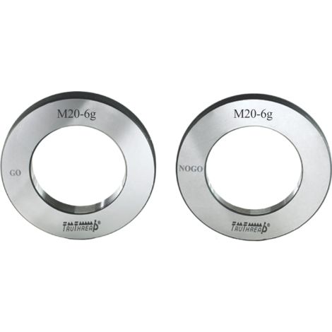 Sprawdzian gwintowy pierścieniowy GO 6g DIN13 M3,5 x 0,6 mm -  TruThread kod: R MI 00035 060 6G GR - 2