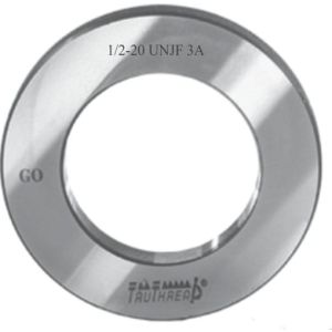 Sprawdzian pierścieniowy do gwintu GO No 4 - 48 UNJF 3A TruThread kod: R JF NO004 048 3A GR